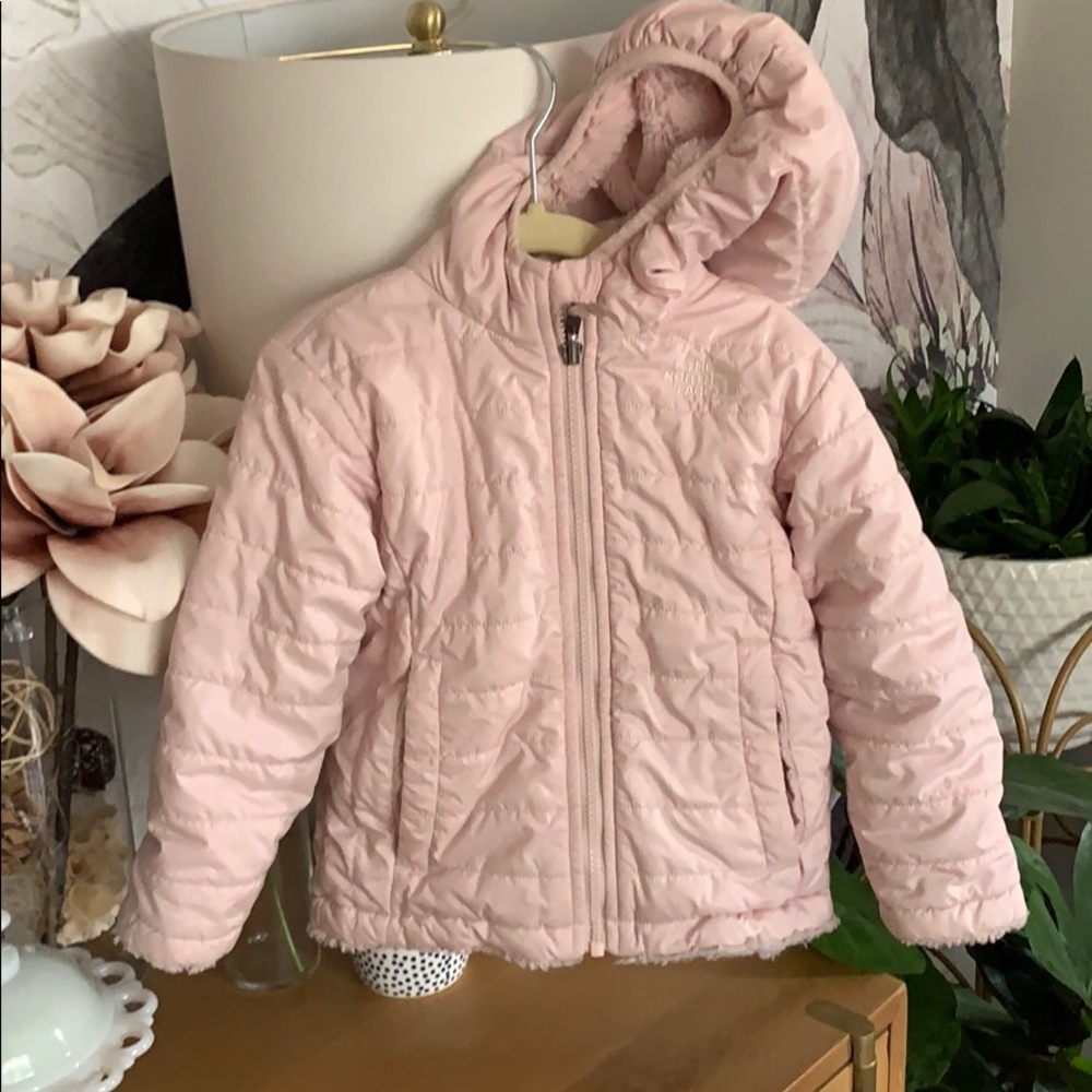 Northface reversible mossbud swirl coat with hood